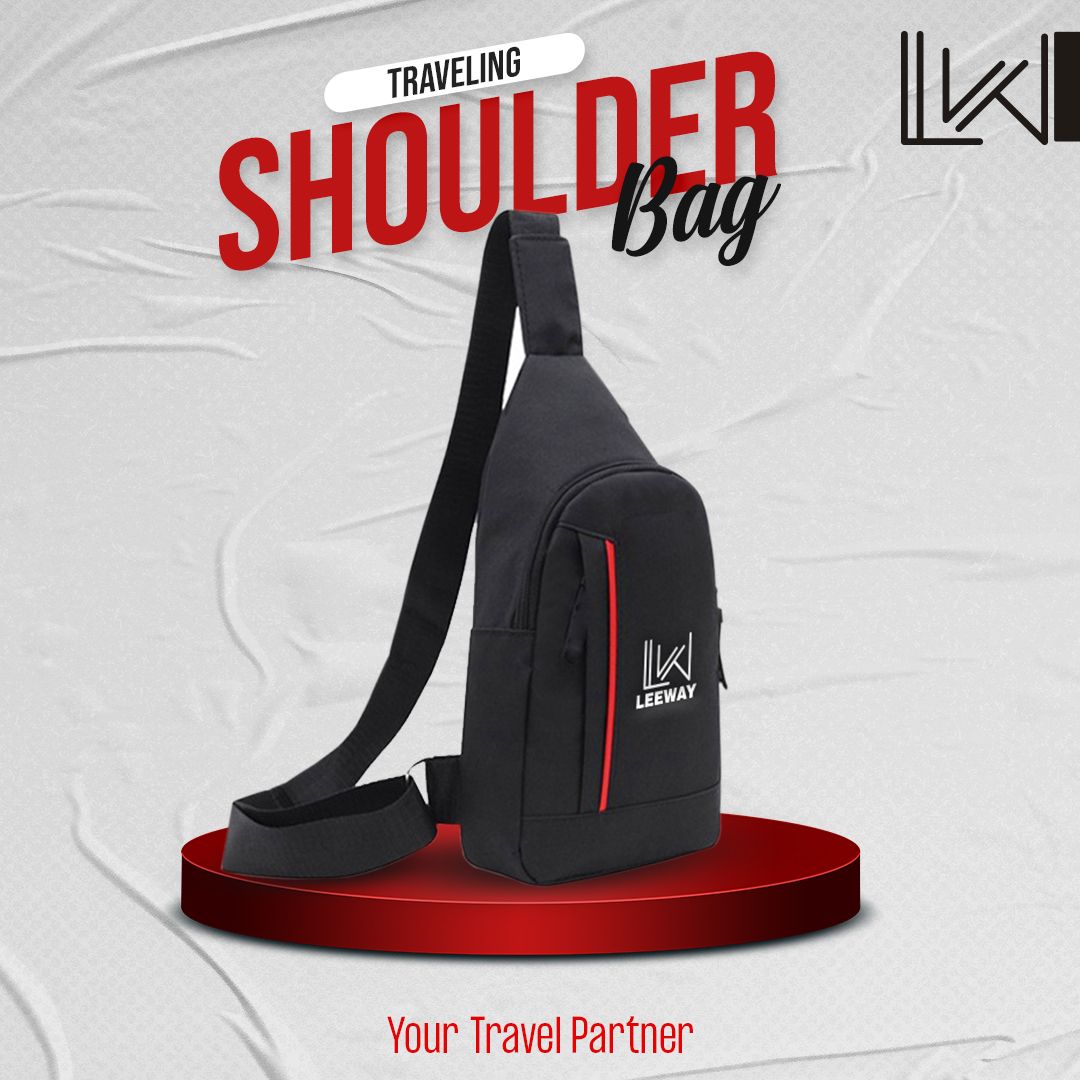 LEEWAY Men Fashion Multifunction Travel Shoulder Bag Small Bag Portable Crossbody Bags Mens Casual Bag Fashion Outdoor Sling Bag Travel Day Pack Chest Bag Crossbody Bag Single Shoulder Bag