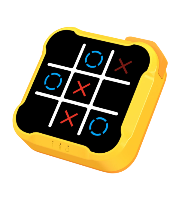 Sensory Tic Tac Toe Puzzle Game for Kids – Interactive Educational Brain Teaser Toy | Electronic Handheld Strategy Game | Learning & Cognitive Development Toy