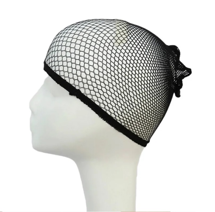 Weaving Net Cap Mesh Hair Cover - Black