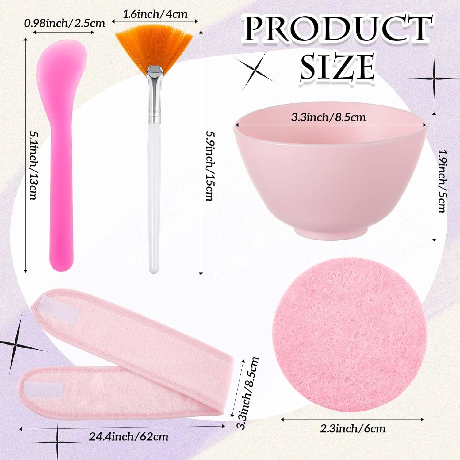 Facial Mask Brush Transparent Face Cosmetic Makeup Brushes Tools for Facial Mask Application and DIY Needs (Facial Applicator)