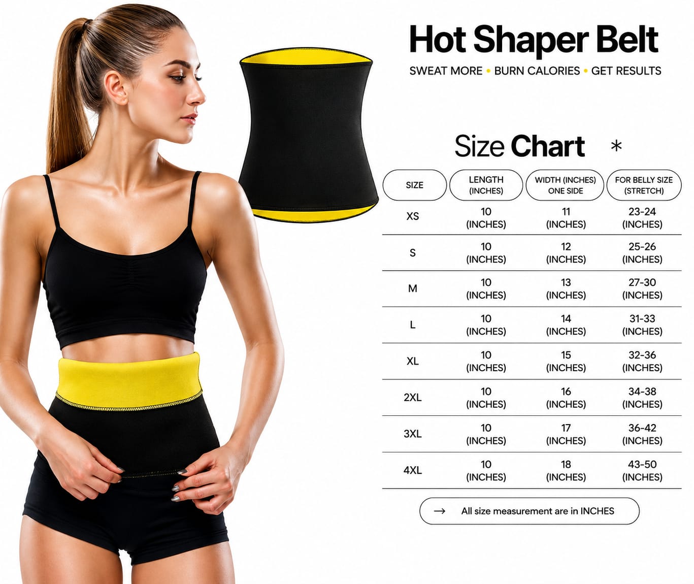 Ultimate Hot Sweat Neoprene Waist Trainer Belt - Slimming Shaper for Weight Loss, Stomach Trimmer & Belly Fat Burner for Men & Women
