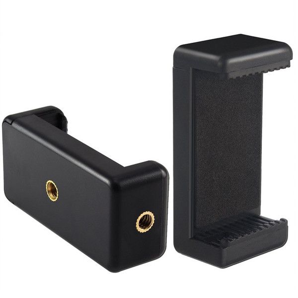 Fancy Universal Screw Hole Mobile Phone Holder Clip Bracket Holder for Smartphone Ring Light Tripod Monopod Mount Stand-Mobile Holder