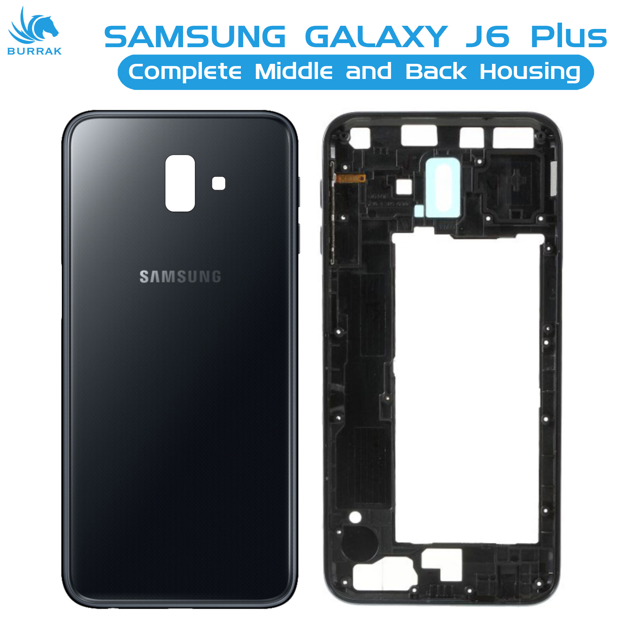 Samsung Galaxy J6 Plus Housing Middle Frame With Side Button and