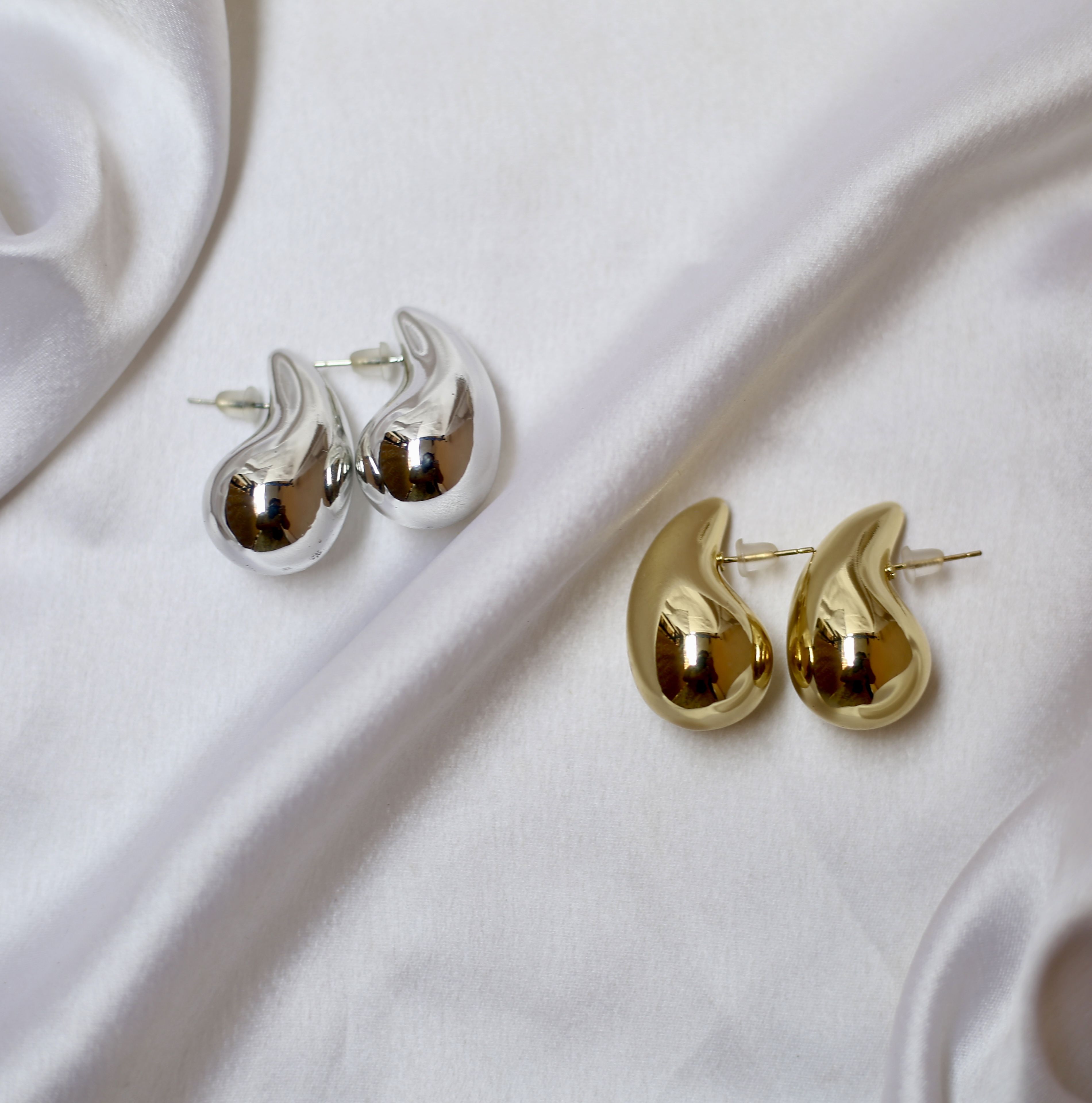 Luxury Gold Plated Teardrop Earrings | Trendy Women's Fashion Jewelry | Gift for Her