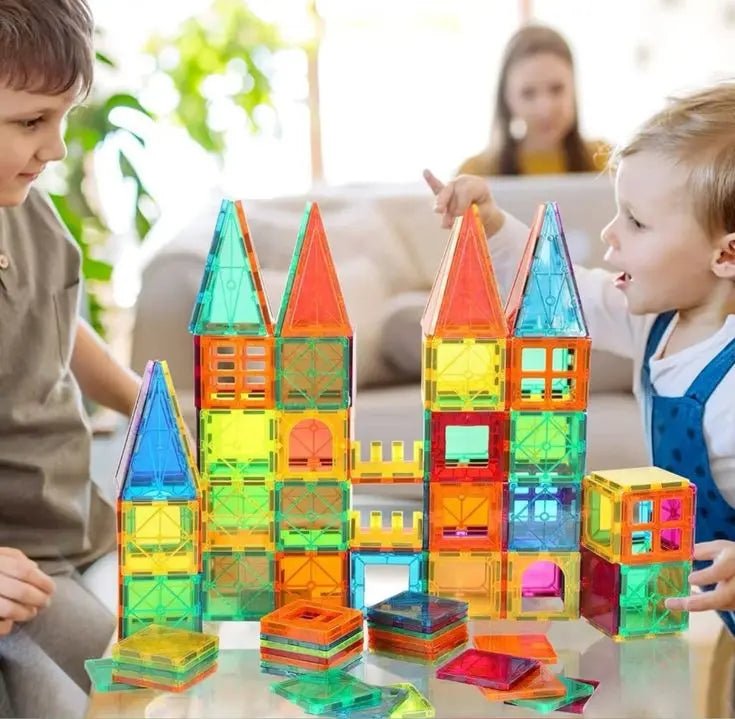 Magnetic Tiles Building Blocks for Kids – STEM Educational Toy