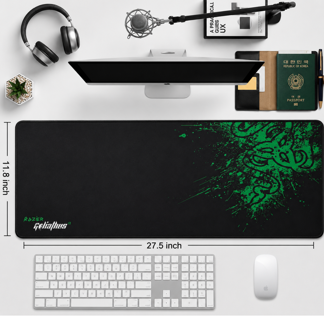 Large Gaming Mouse Pad For PC Laptop Gamers Home Offices For Mouse Full Table Desk Waterproof  Anti Slip Smooth Mousepad By Techzone