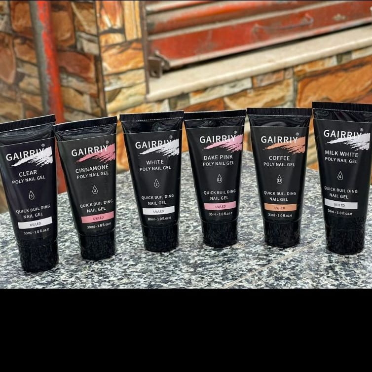Pack Of 6 Poly Gel Different Colors (Best Quality)