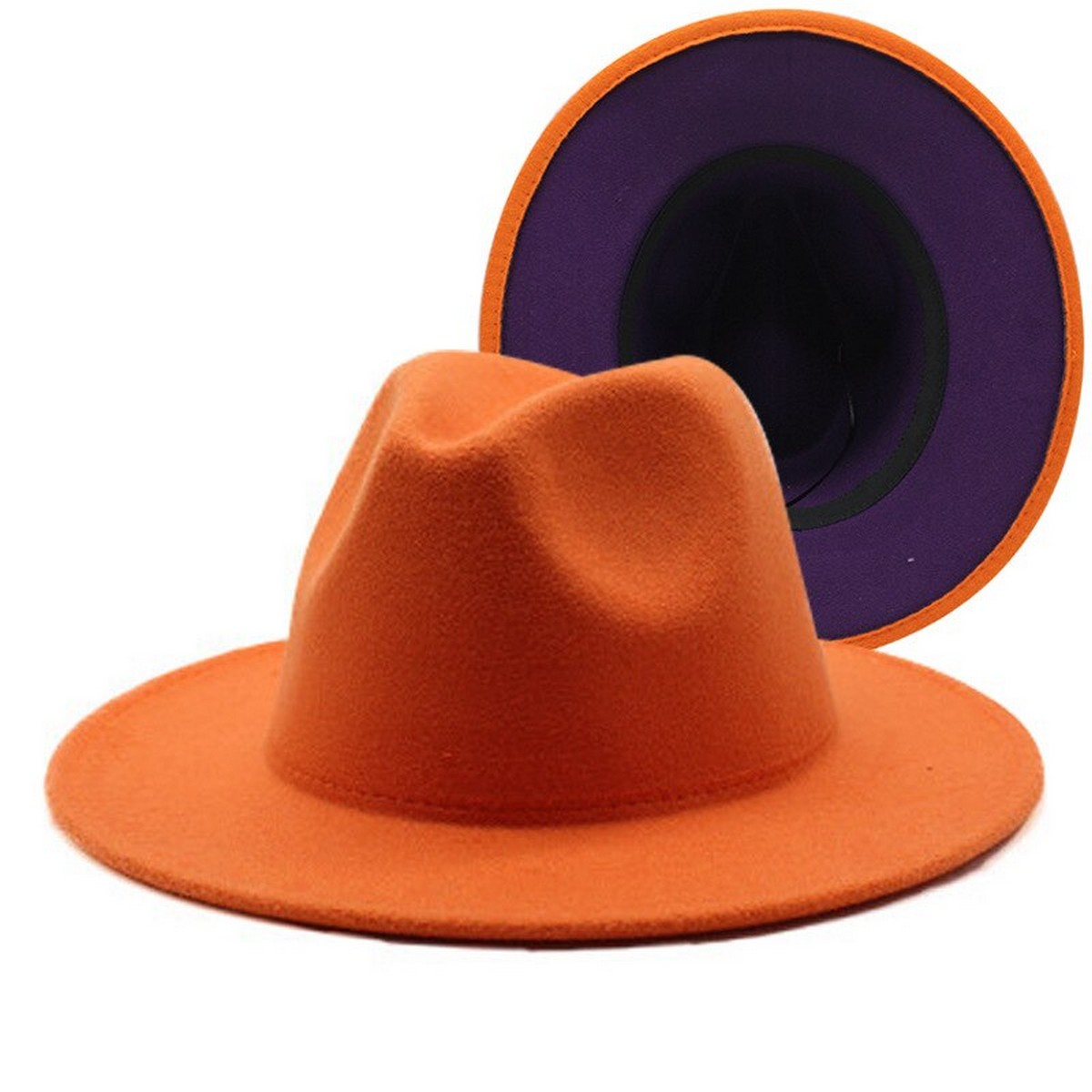 two tone fedora hats wholesale