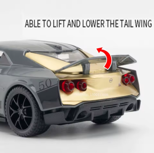 1:32 Nissan GT-R50 Diecast Model Car | Metal Body | Pull Back | Collectible Toy view 7