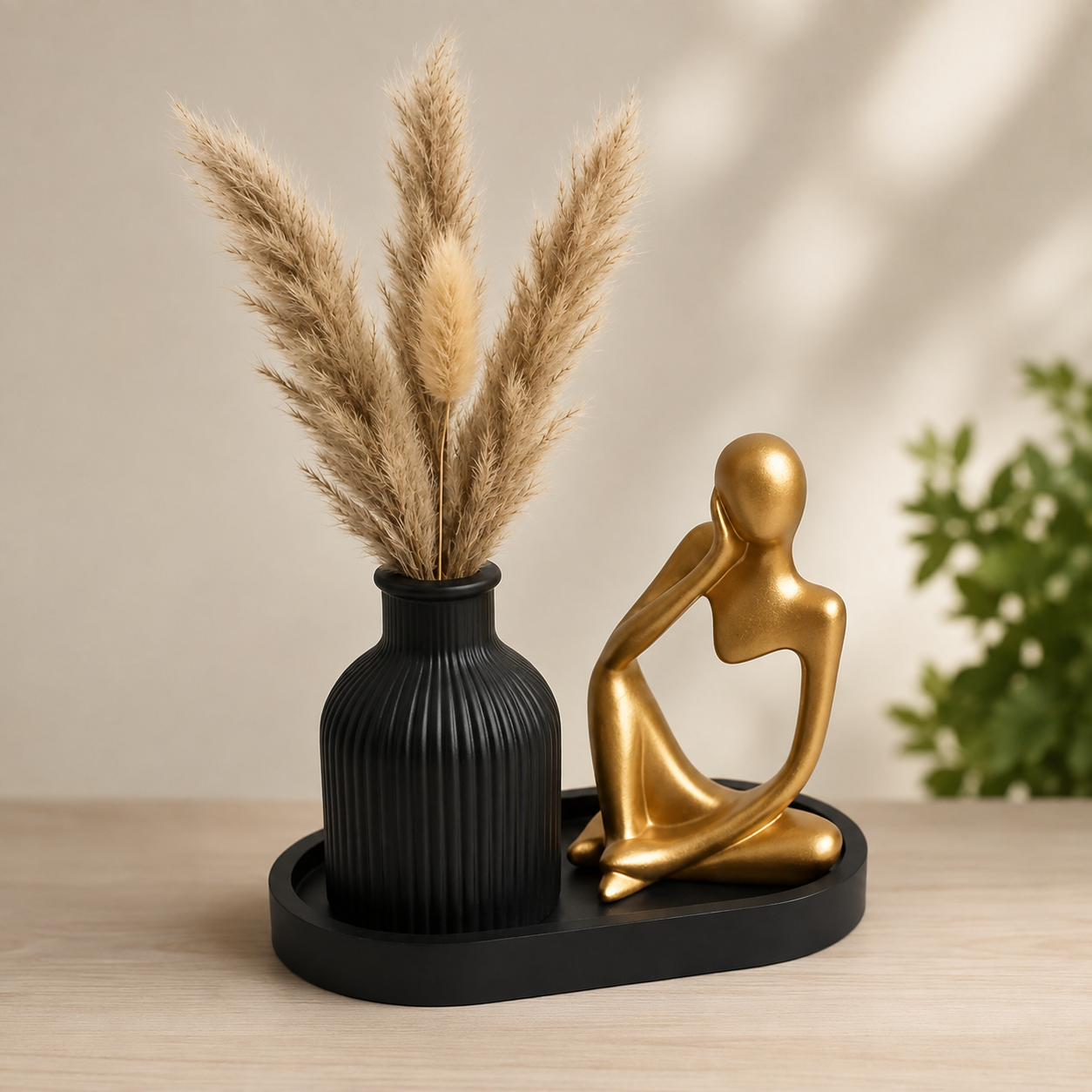 Thinker Statue 3 PCs Set l Concrete Made Stylish Decor Product l Best for Gift l Home n Office Decor l Alif Decor