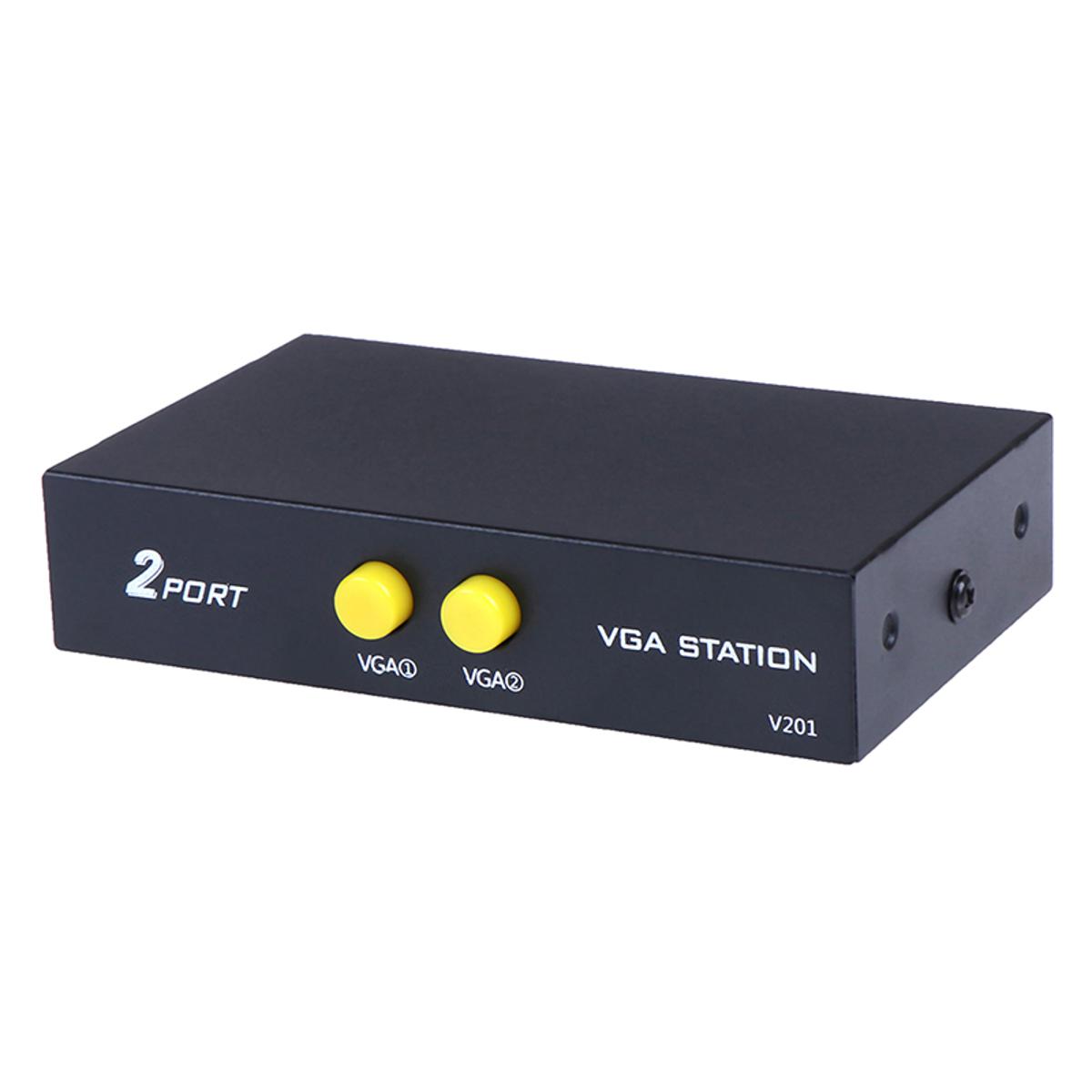 1PCS New 2 Port Computer VGA Switcher Sharer KVM Switch | SMZ | SkyScraper Store