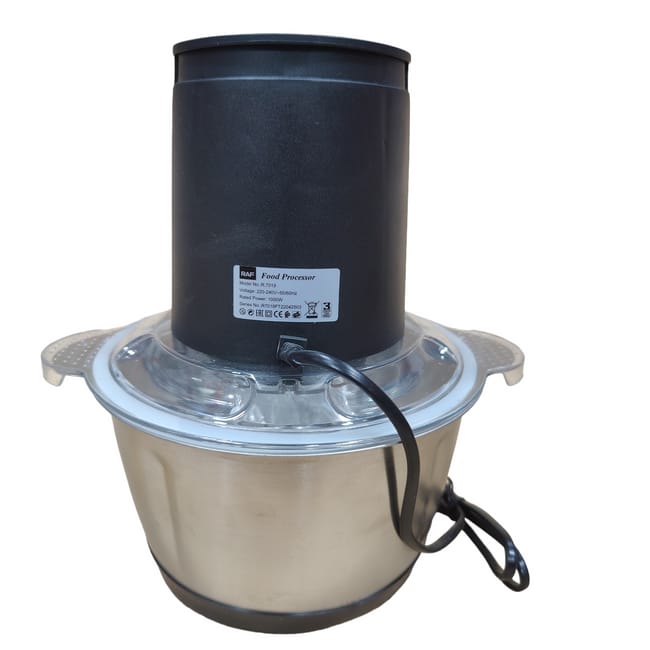 Raf Food Processor | Meat Grinder | Meat Chopper | 2-L Capacity | 1000W Powerful Motor | Stainless Steel. 33 Raf Food Processor | Meat Grinder | Meat Chopper | 2-L Capacity | 1000W Powerful Motor | Stainless Steel.