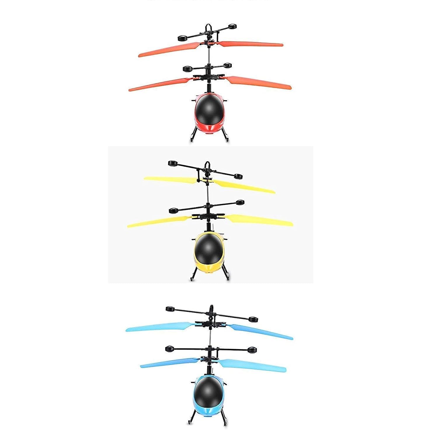 Hand Sensor Flying Helicopter Toy with USB Charging - IR Control Kids Mini Aircraft with LED Lights - Indoor Flying Toys for Boys Girls - No Remote Control Helicopter - Age 8+ Beginner Friendly Gift
