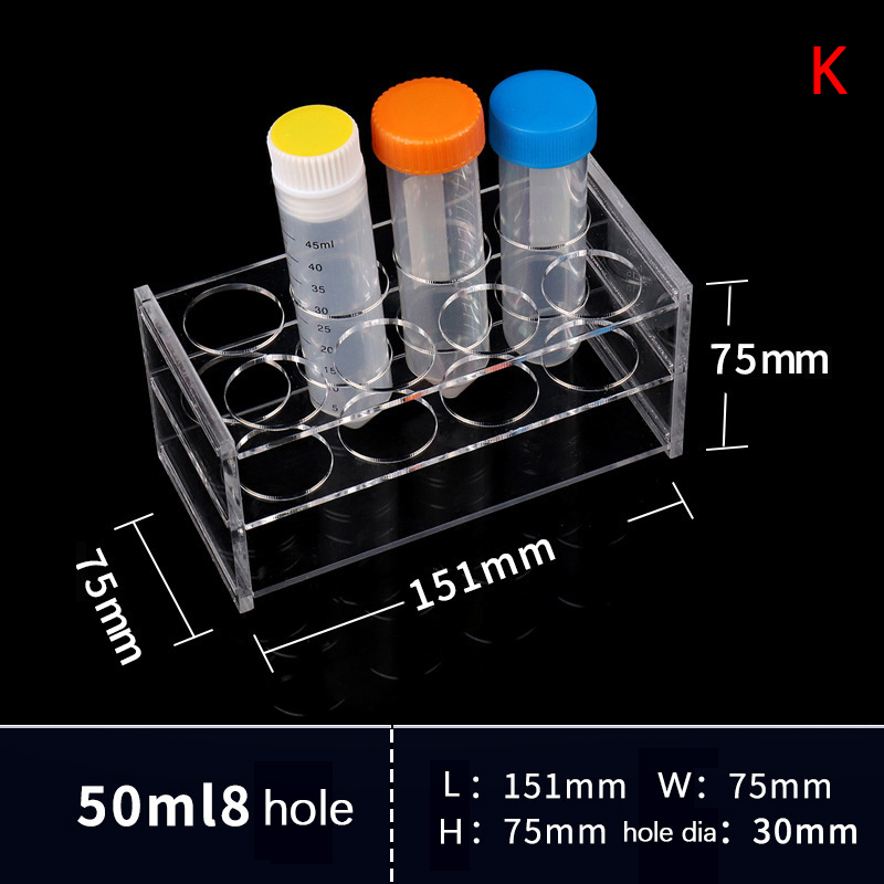 Plastic Clear Centrifugal Test Tubing Rack Holder School Supply Lab ...