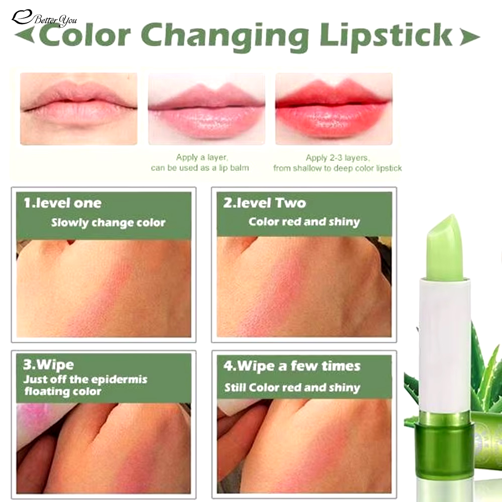 Matte Beauty Alovera Soothing Gel Lip balm Color Changing Lipstick
