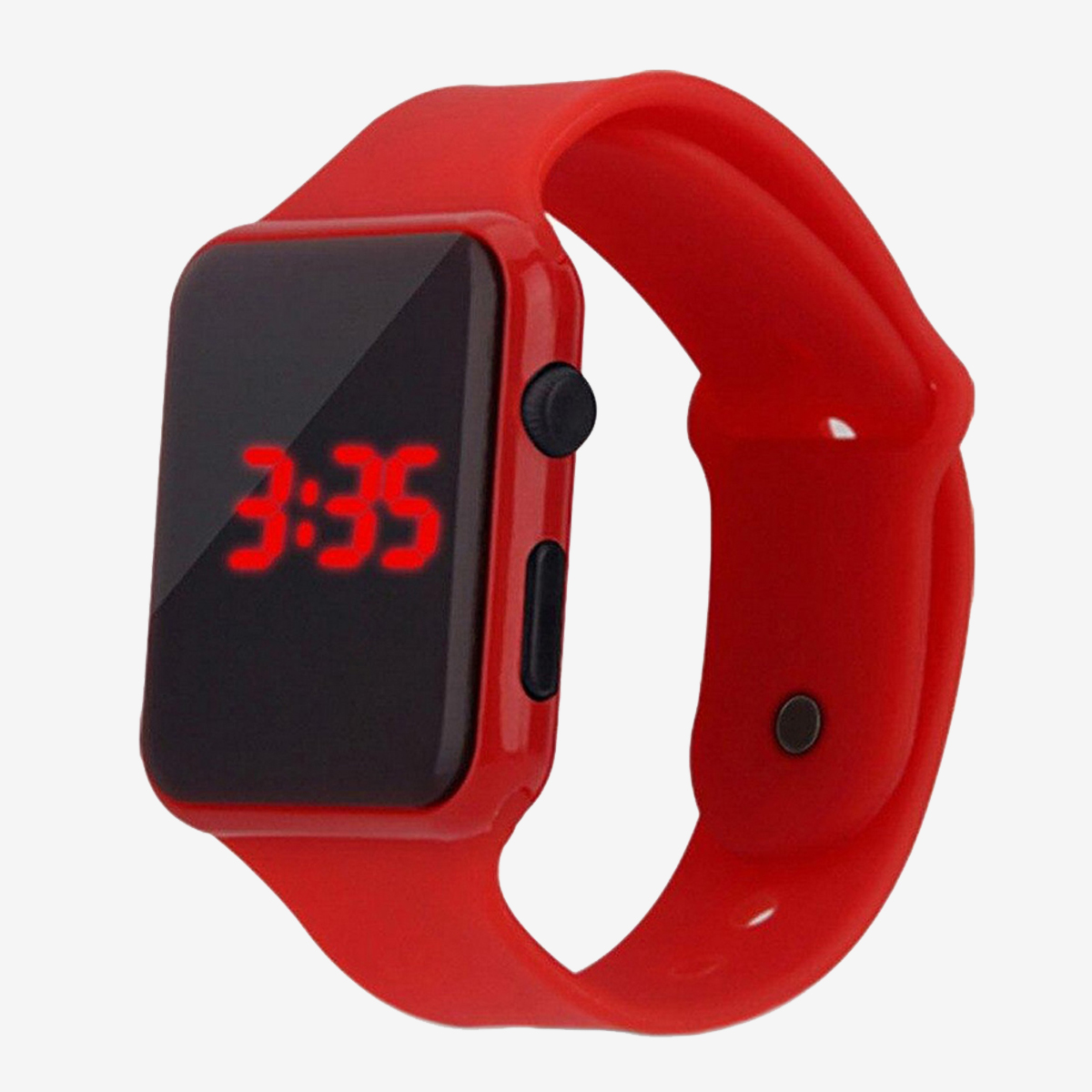 New Stylish Children Watches LED Digital Clock Silicone Watchband Square Sports Electronic Clock for Boys and Girls
