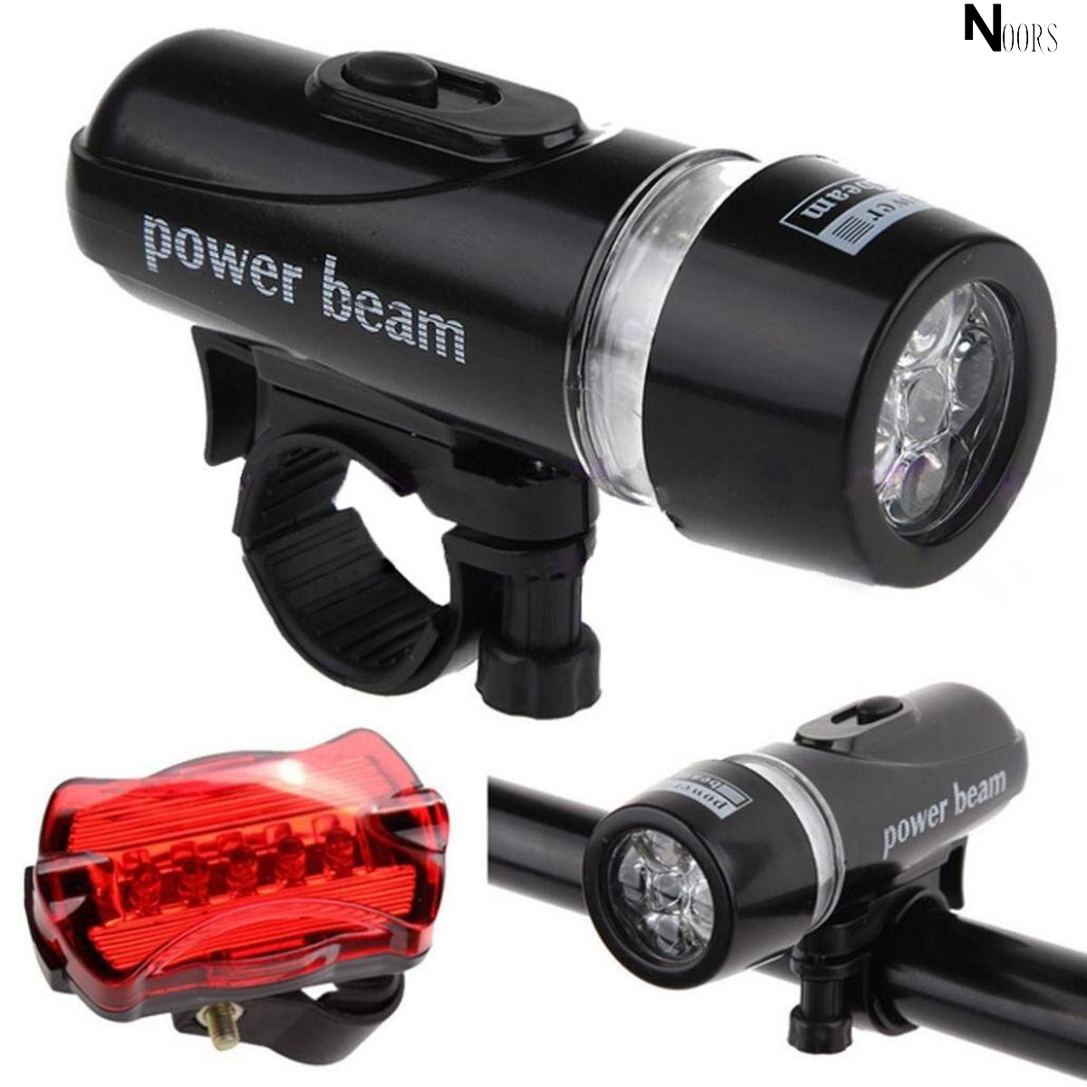 Bicycle Lights 5 LED Power Beam Torch Flashlight Bike Front Light Headlight Taillight Road MTB Mountain Bike Bicycle Accessories