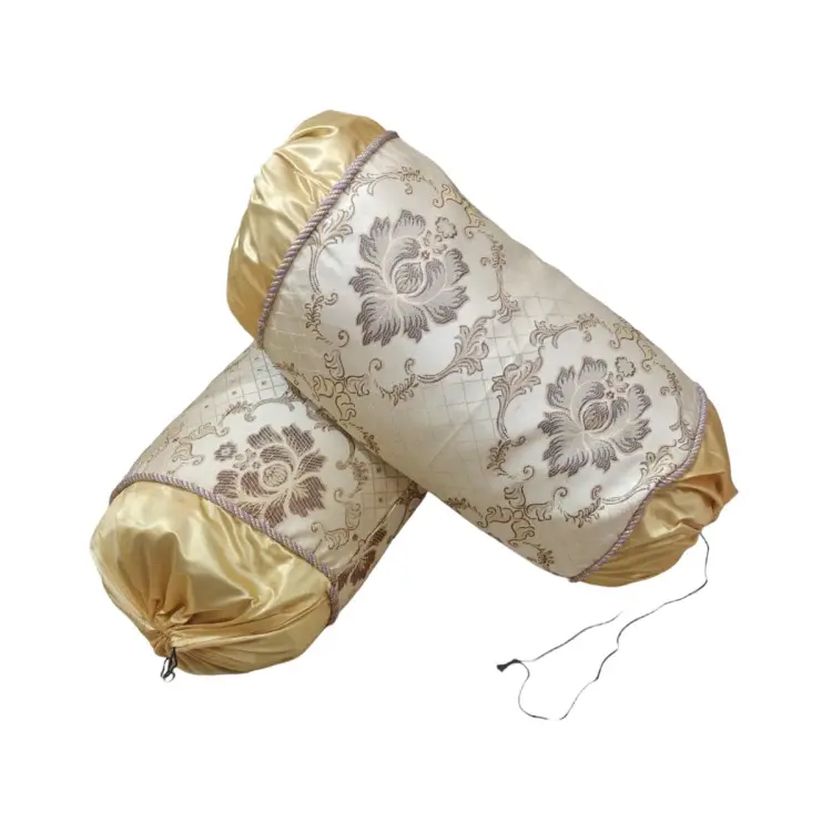 Gold round outlet pillow