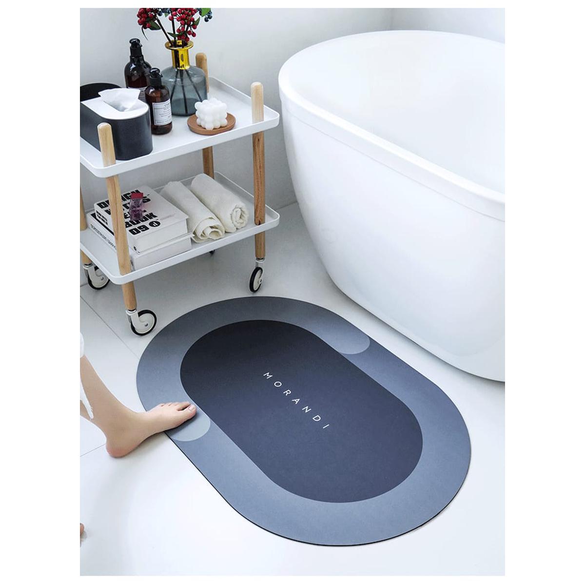 Modern Simple Shower Bathroom Bedroom Bathtub Side Anti-Slip Absorbent Carpet Rug Kitchen Entrance Soft Door Bath Mat Home Decor Oval,Rectangle,Foot Design Anti Slip