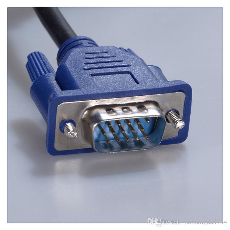 Male to Male VGA Cable15 Pin Plug Computer Monitor Cable Wire Cord 4.2ft Genuine Original