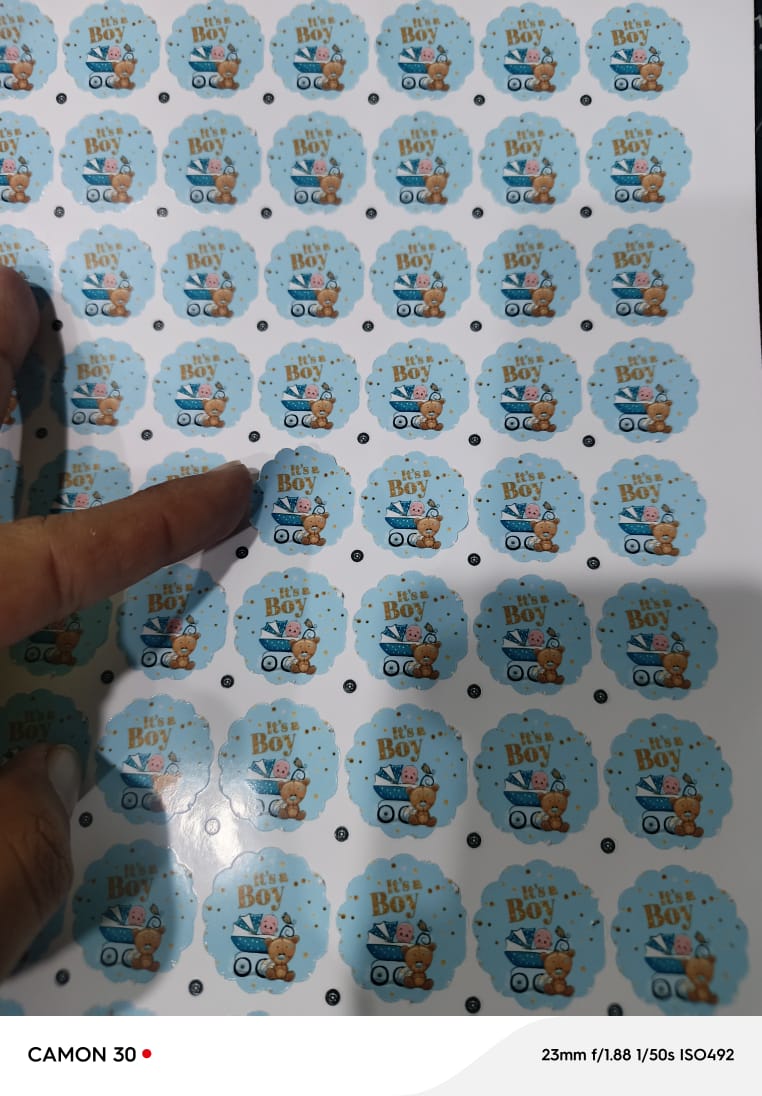 70 Custom Logo Stickers, Labels, Thank You Stickers, 1-Inch Size, High-Quality, Best Price