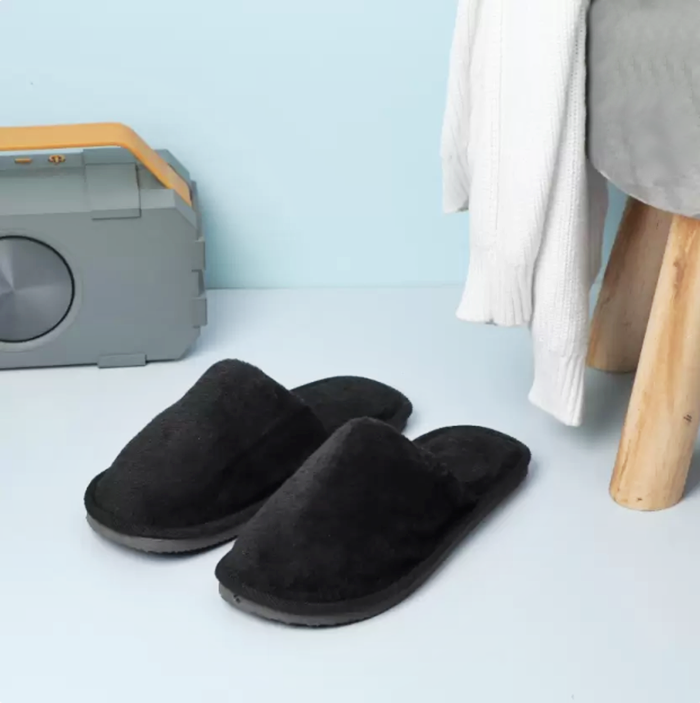 Unisex Cotton Indoor Slippers Anti Slip Soft Spa House Shoes