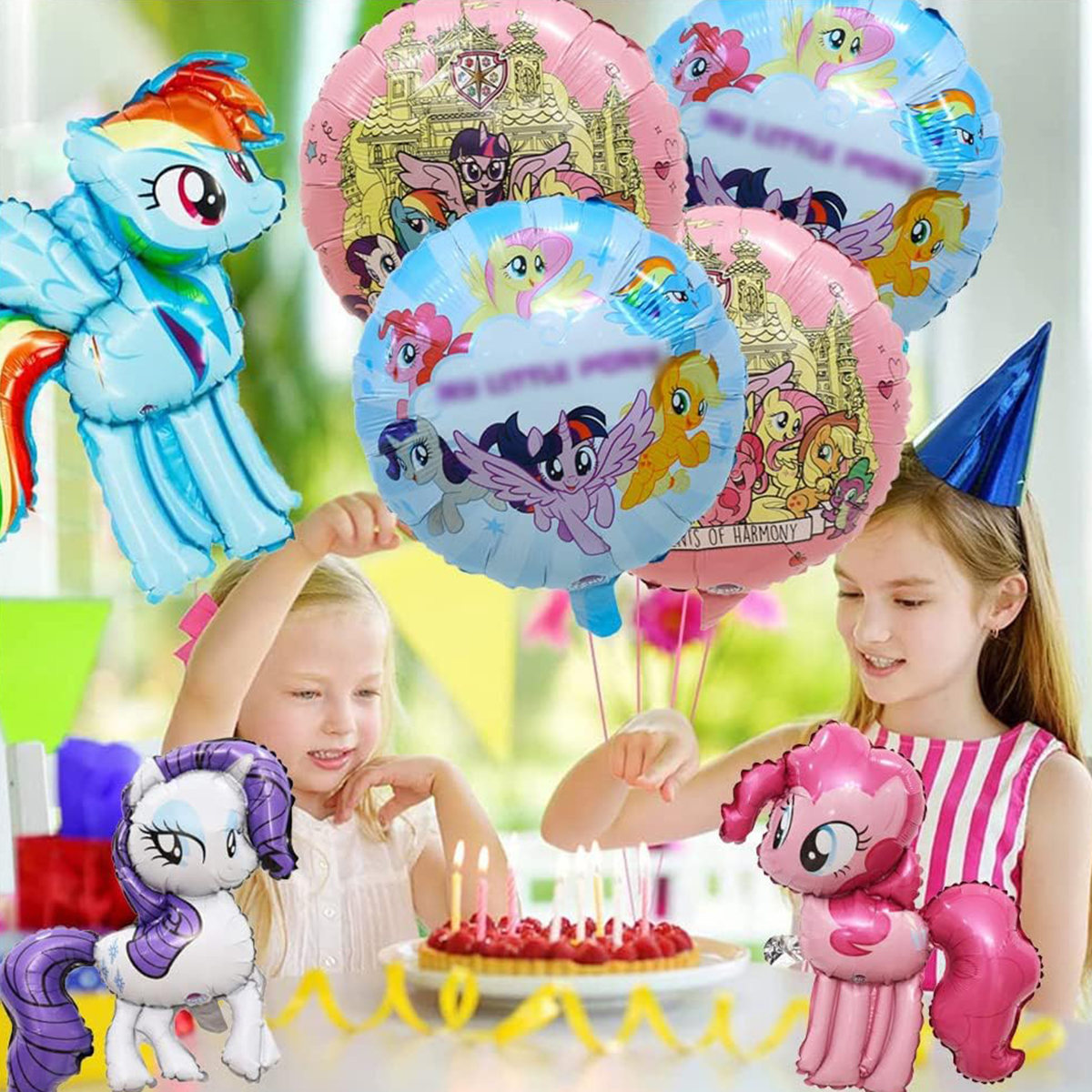 Little Pony Party Girlande – 14 Papierfähnchen Mit Pferde-Design, Ca. 3,3 M Lang