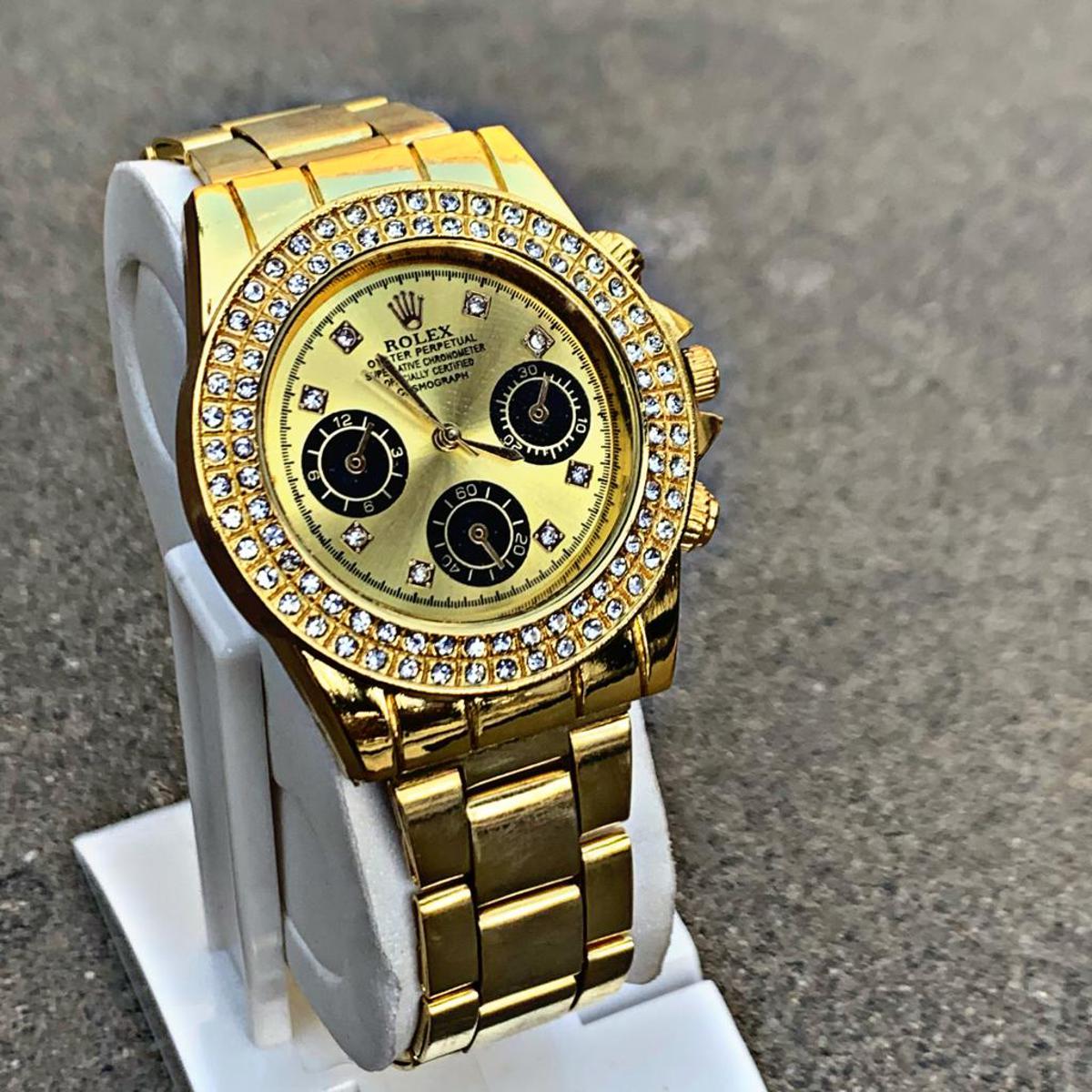 ) 2022 Watch Men Fashion Business Male Clock Men Quartz Gold Watch Top Brand Luxury Waterproof Date Wrist Watch