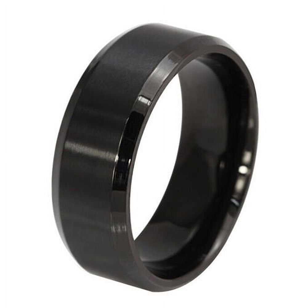 Black Ring  Titanium Steel Band Ring Challa For Men