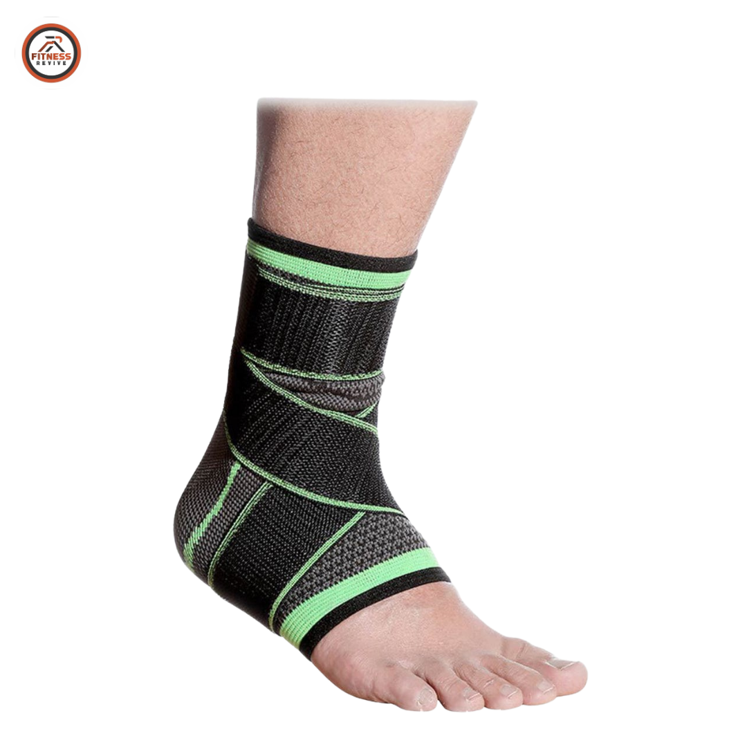 Ankle Support Sleeve – Elastic Compression Brace for Ankle Sprain, Joint Stability & Sports Protection | Breathable Anti-Slip Ankle Guard for Running, Football & Gym | Men & Women
