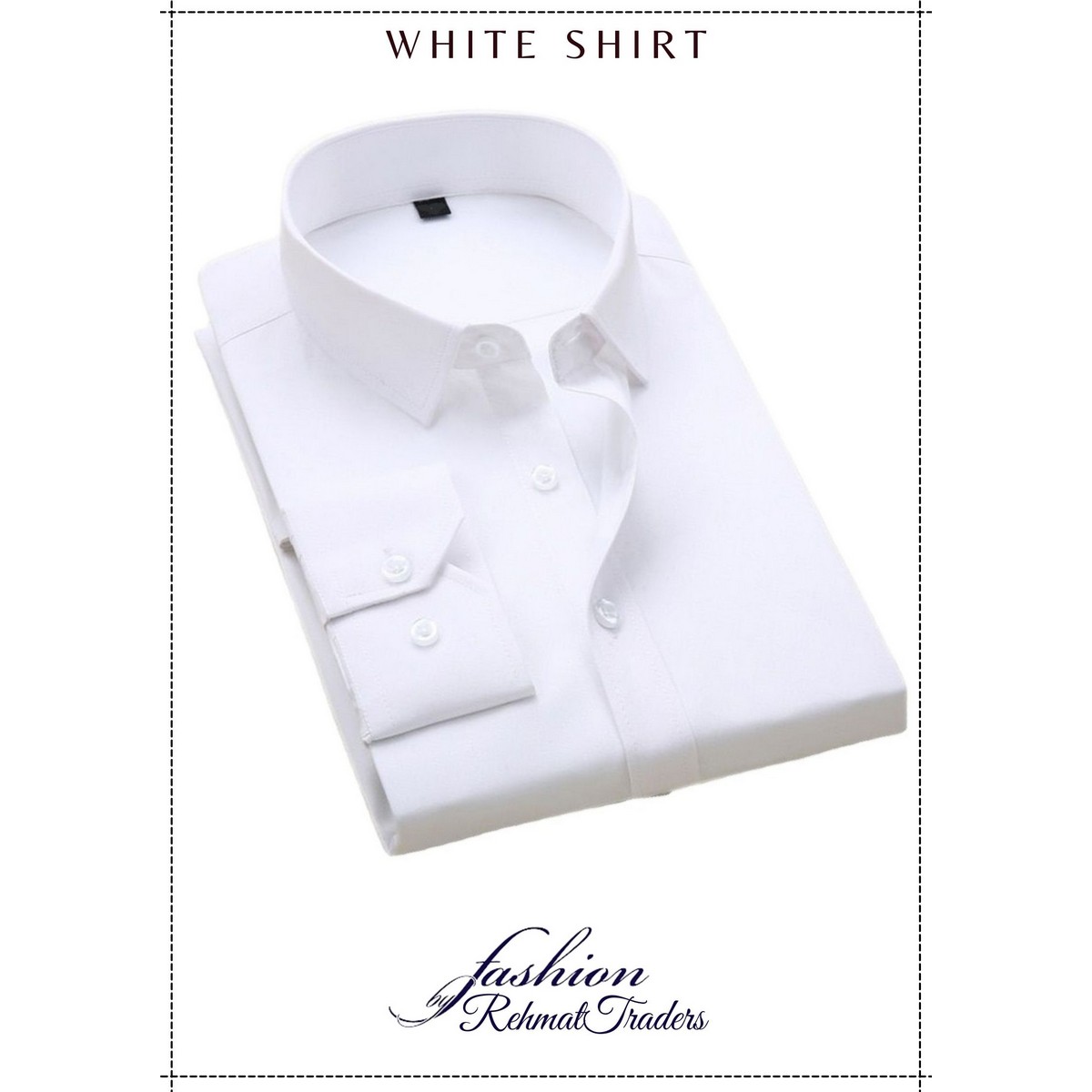 Dress Shirt For Men - Cotton - White 