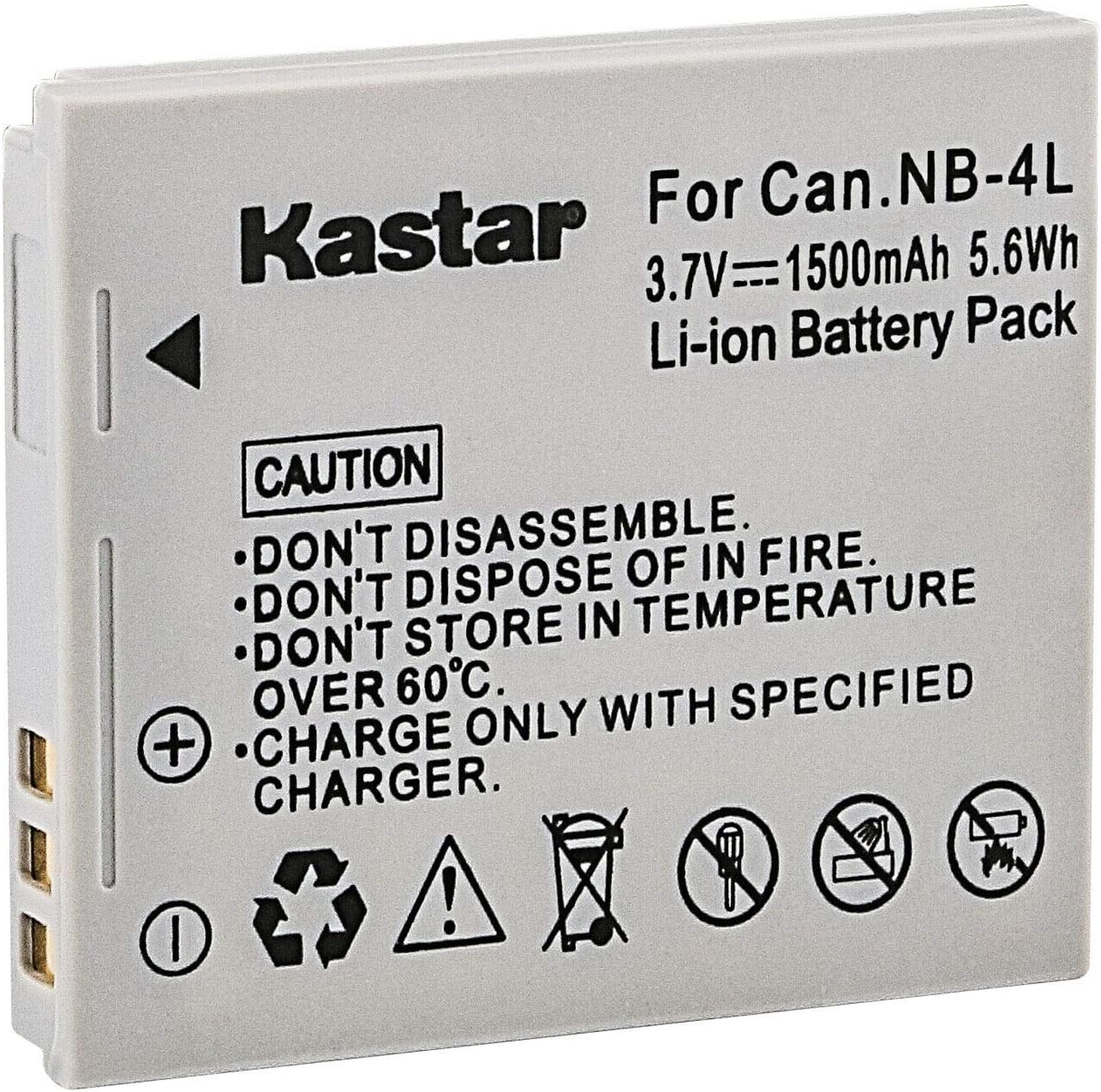 Kastar 1-Pack NB-4L Battery Replacement for Canon NB-4L NB4L, NB-4LH NB4LH Battery, Canon CB-2LV Charger, Canon Digital IXUS 30 40 50 55 60 65 70, Digital IXUS 75, Digital IXUS 80 is Camera
