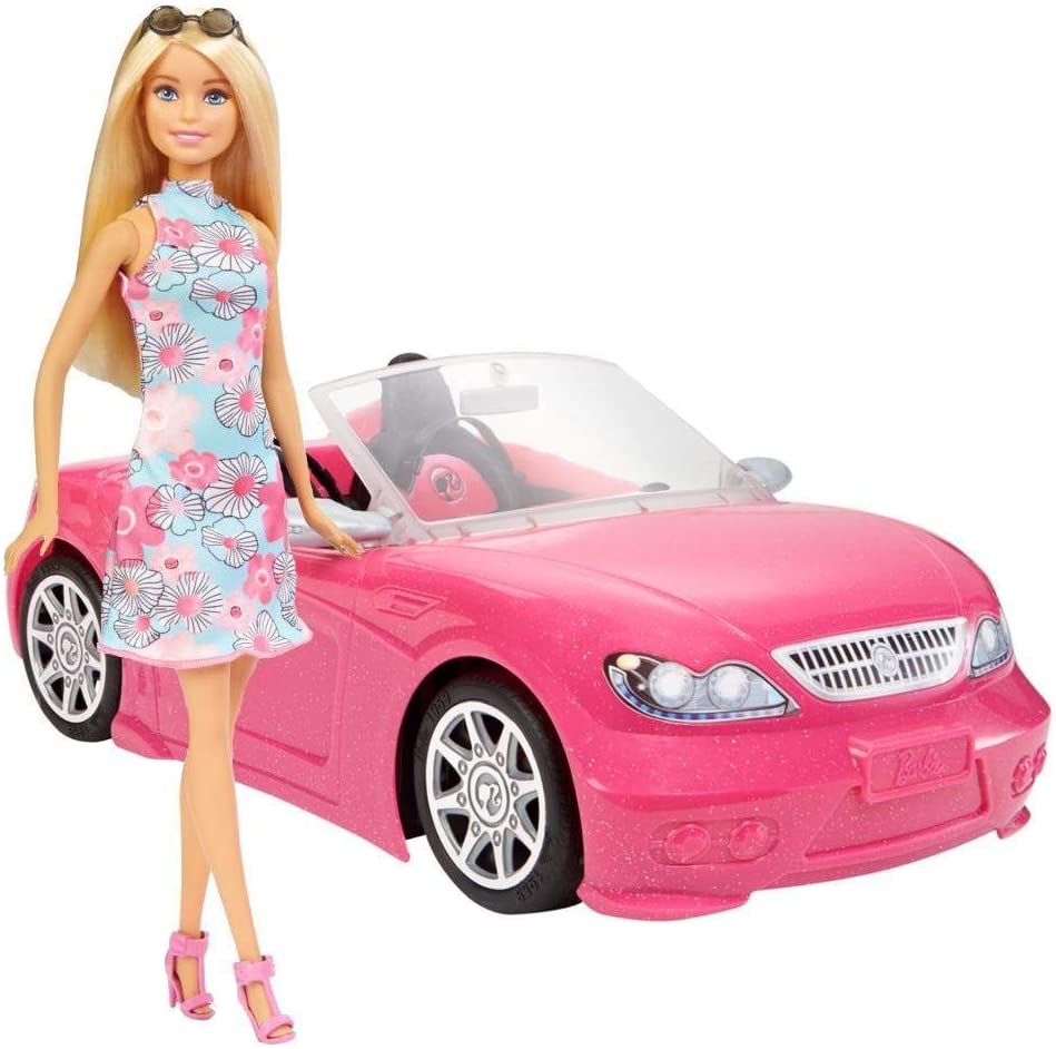 barbie doll car set