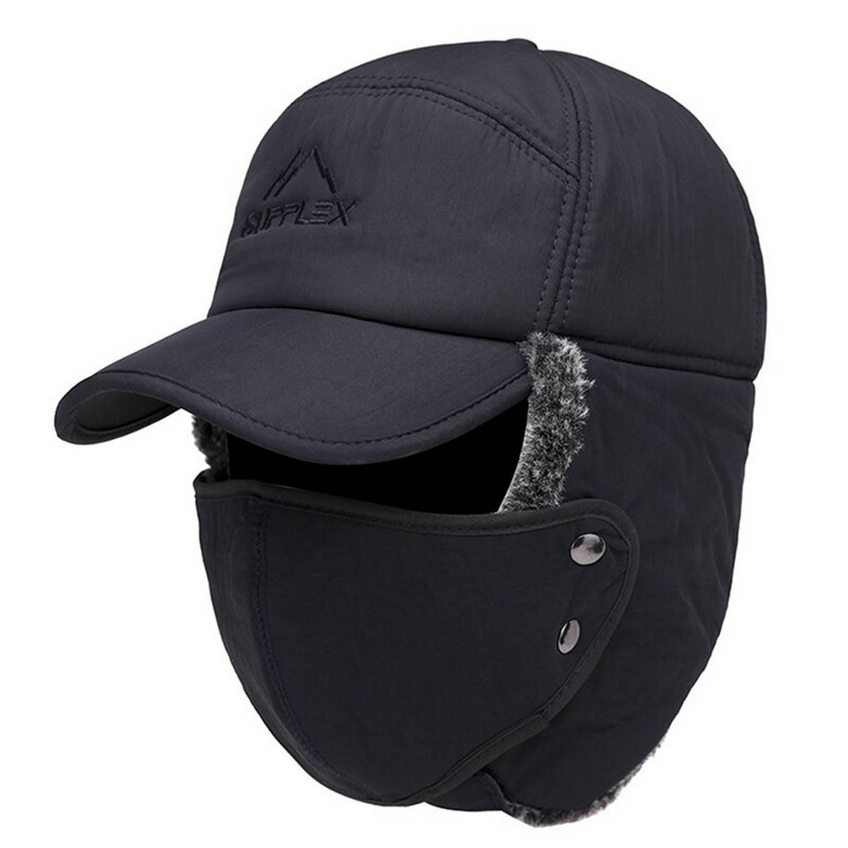 Men Women Hats Caps Mask Set Earmuffs 