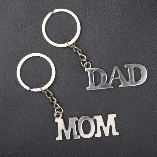 mom dad keychain