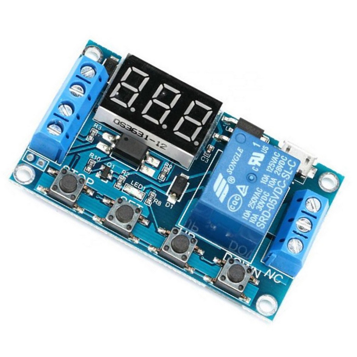 6-30V Digital Time Relay Module Trigger Cycle Timer Incubator Timer Module for egg incubator