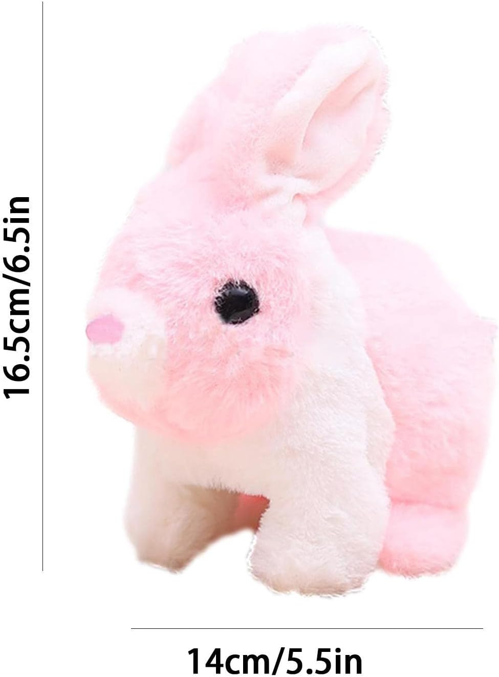 Electric Bunny Rabbit Plush Toy with Music & LED Perfect Birthday Gift for Girls Boys Kids