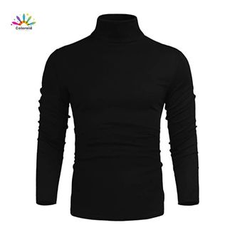 Export Quality Slim Fit Lightweight Long Sleeve High Neck for Men Winter - Turtle Neck Mens High Neck
