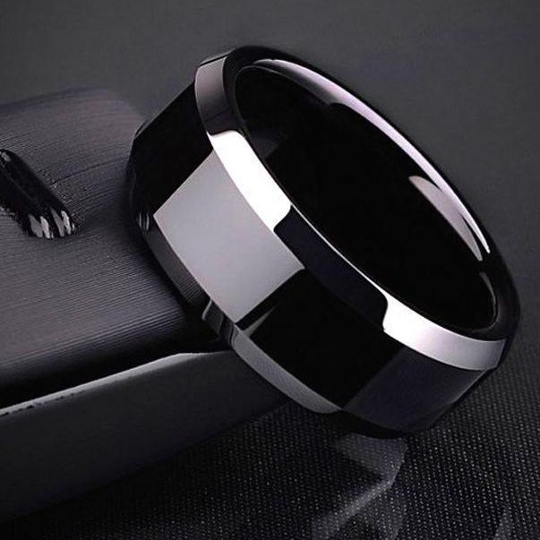 Black Punk Ring & Titanium Rings For Man & Woman