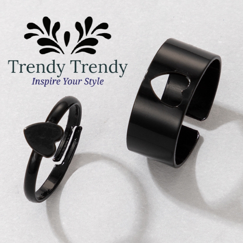 Trendy Trendy Rings Heart Rings For Girls Heart Rings for Couples Valentines Day Gift for Lover and Friends