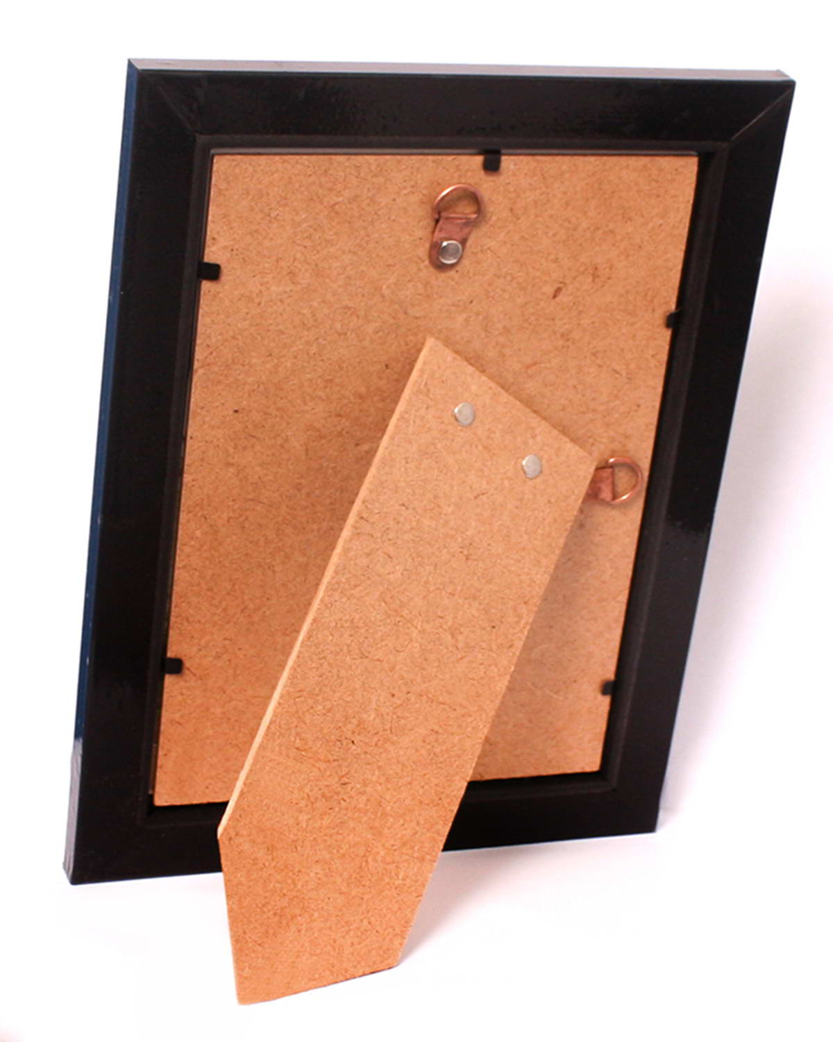 Customized Black Photo Frame with High Transparency Glass Modern Polymer Design Multiple Sizes Available