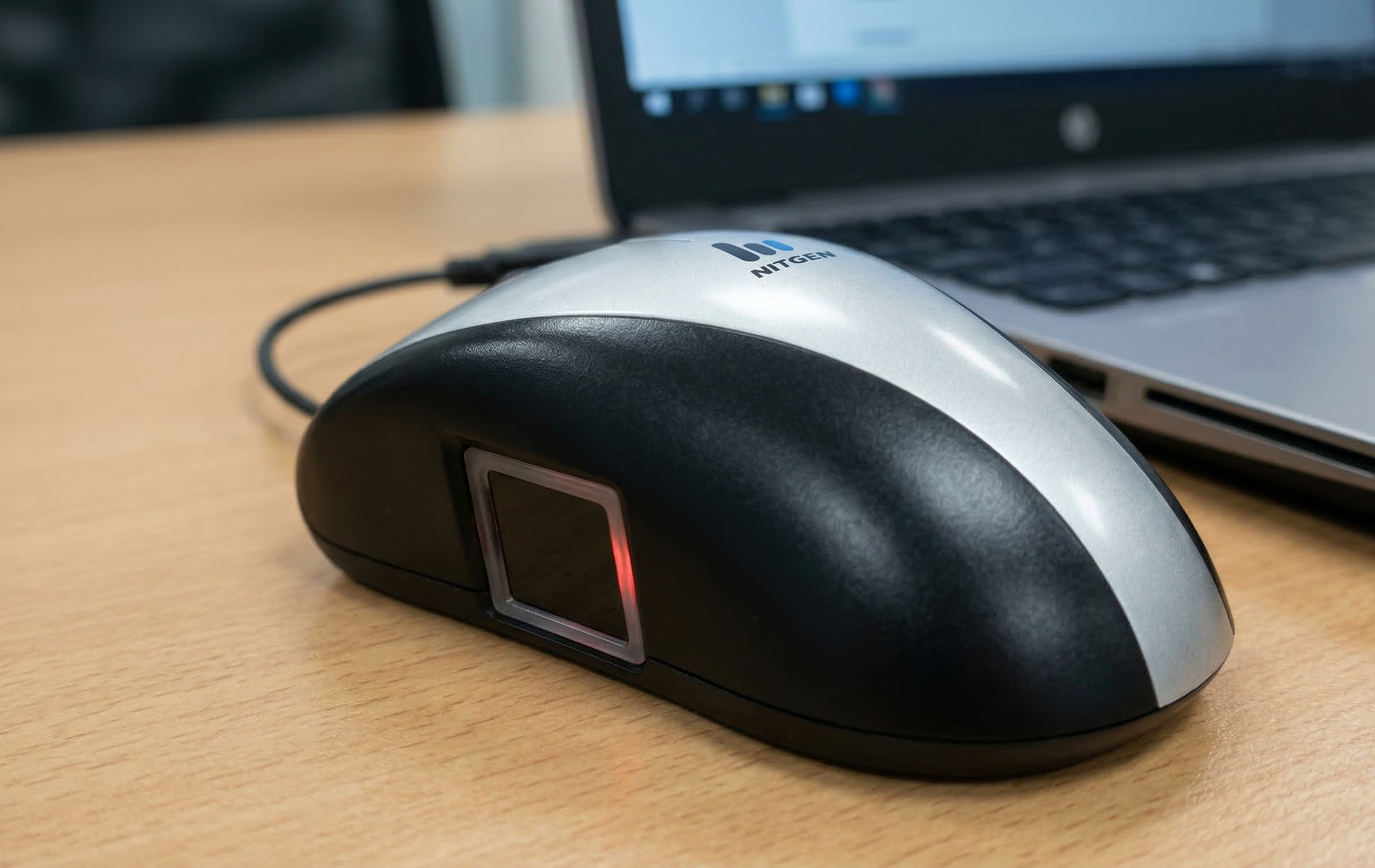 Mouse III MFDU13 Fingerprint Mouse | USB Optical Biometric Security Mouse | PC Laptop Authentication Device