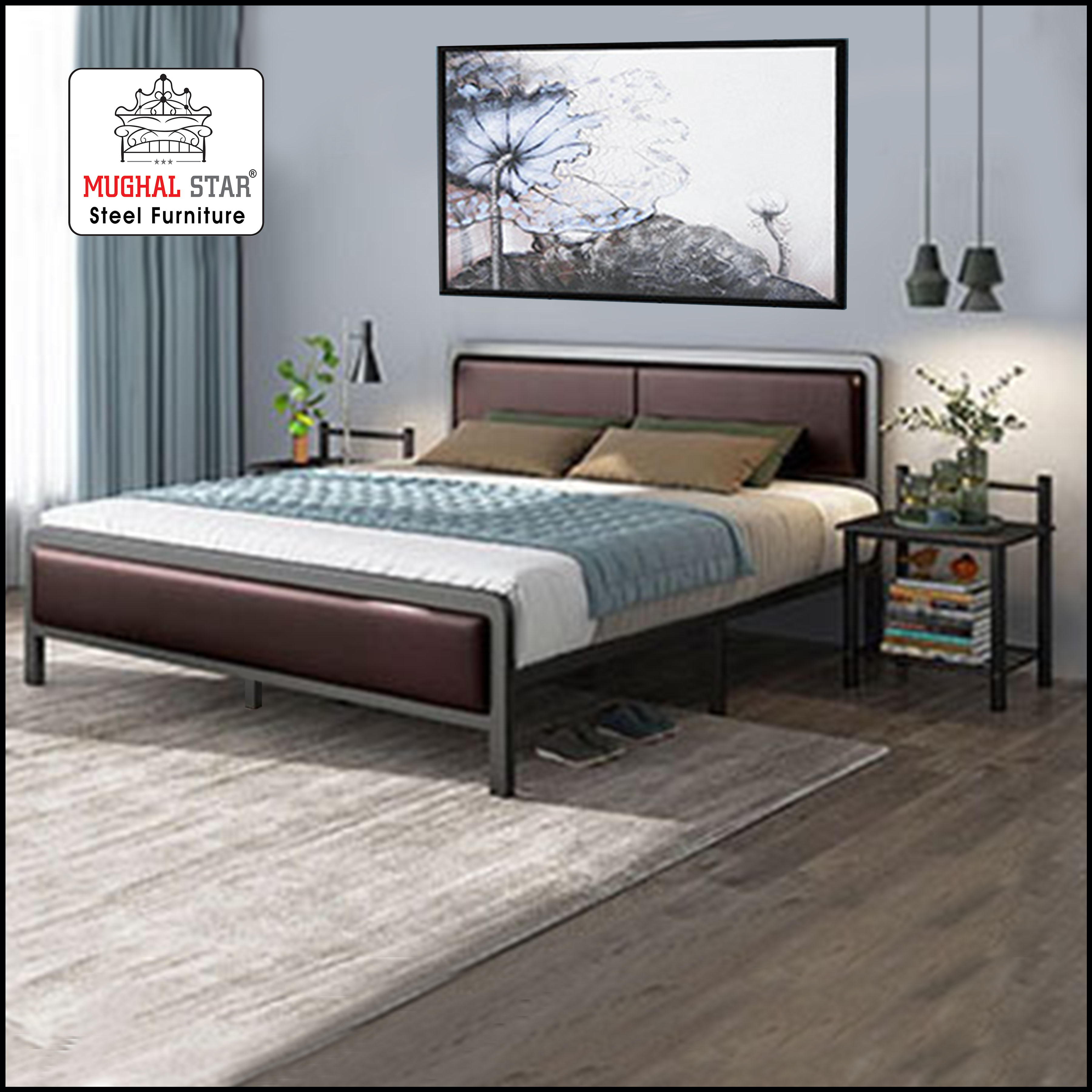 Unique Bed , Wrought iron , Mughal Star Steel Furniture