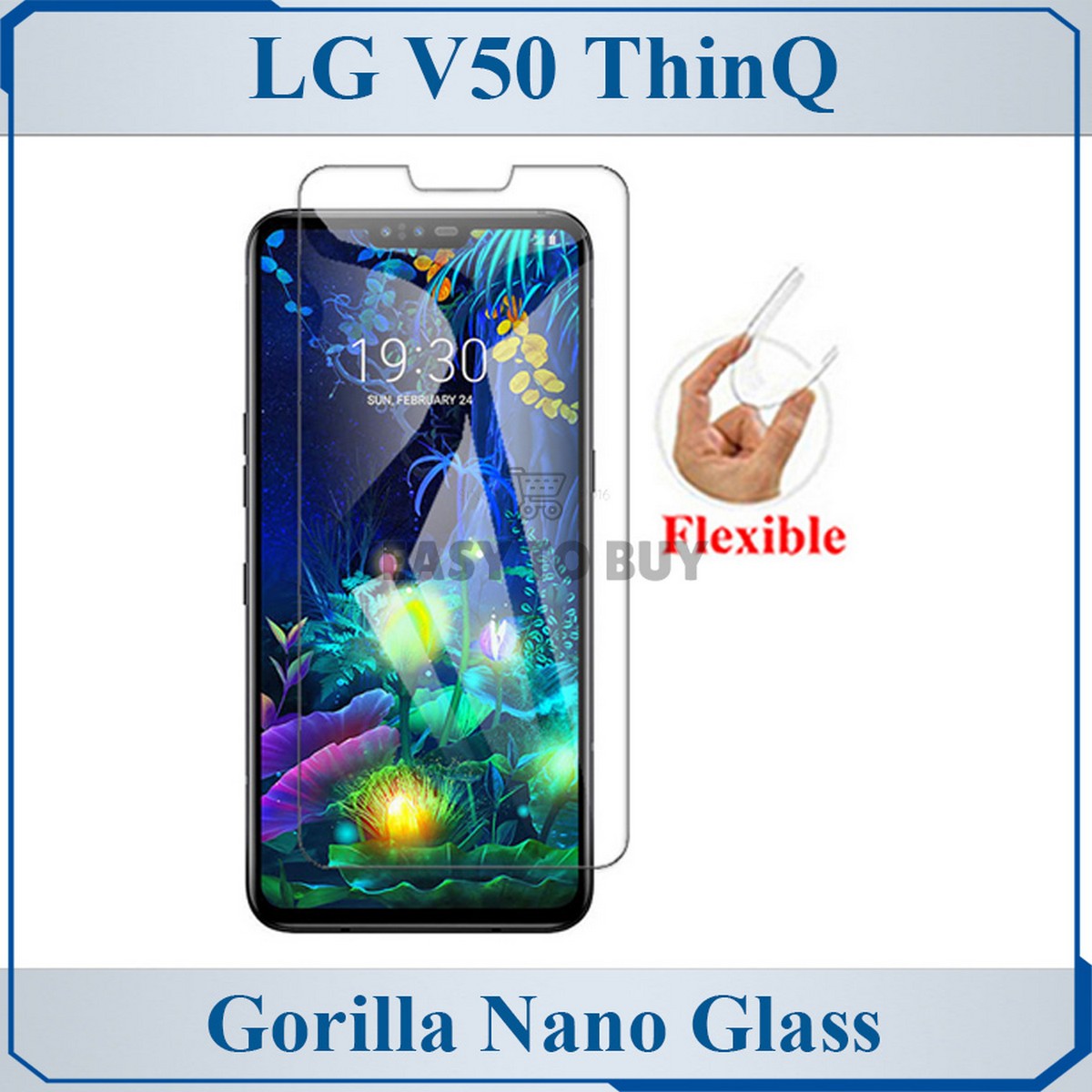 Magglass Tempered Glass Screen Protector For LG V50 ThinQ – 9H Hardness, Case Friendly, Clear, Lifetime Warranty