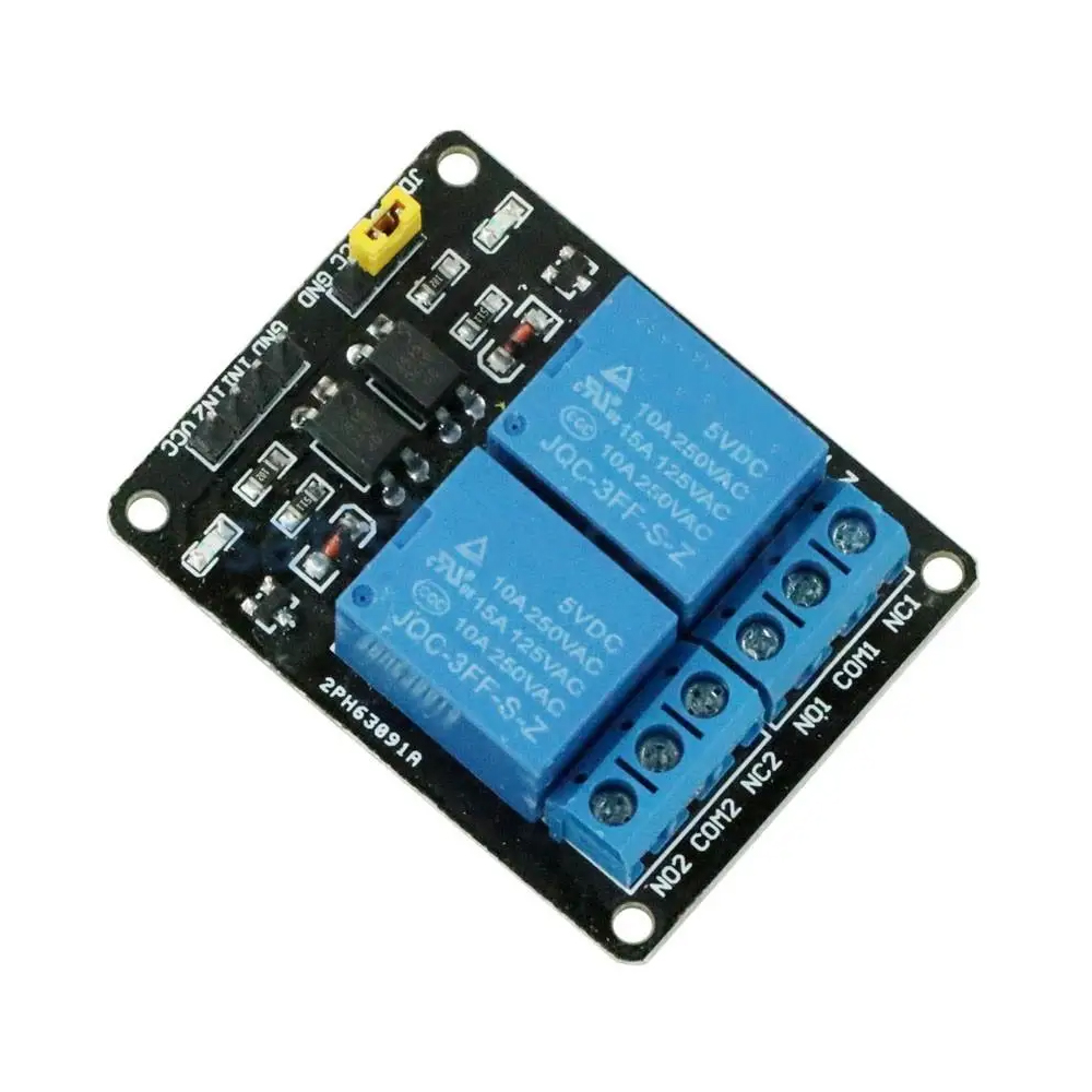1 Pcs 5V 2 Channel Relay Module Low Level Triggered 2-Way 2CH Relay ...