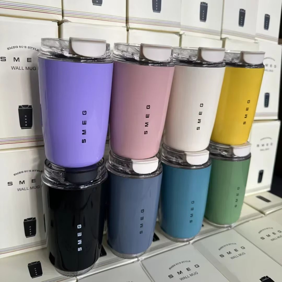 Smeg Tumbler Stainless Steel Tumbler Coffee Mug Insulated Travel Vacuum Flasks Drinking Mug
