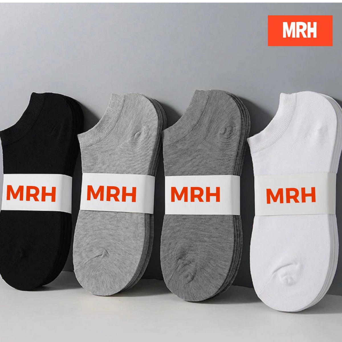 MRH Pack Of 4 Pairs Ankle Socks For Men Women - Random colors