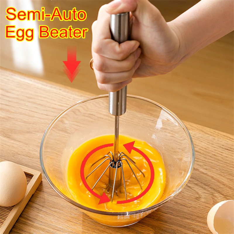 Manual Egg Beater / Coffee Beater/ Hand Push Beater / Semi Automatic ...