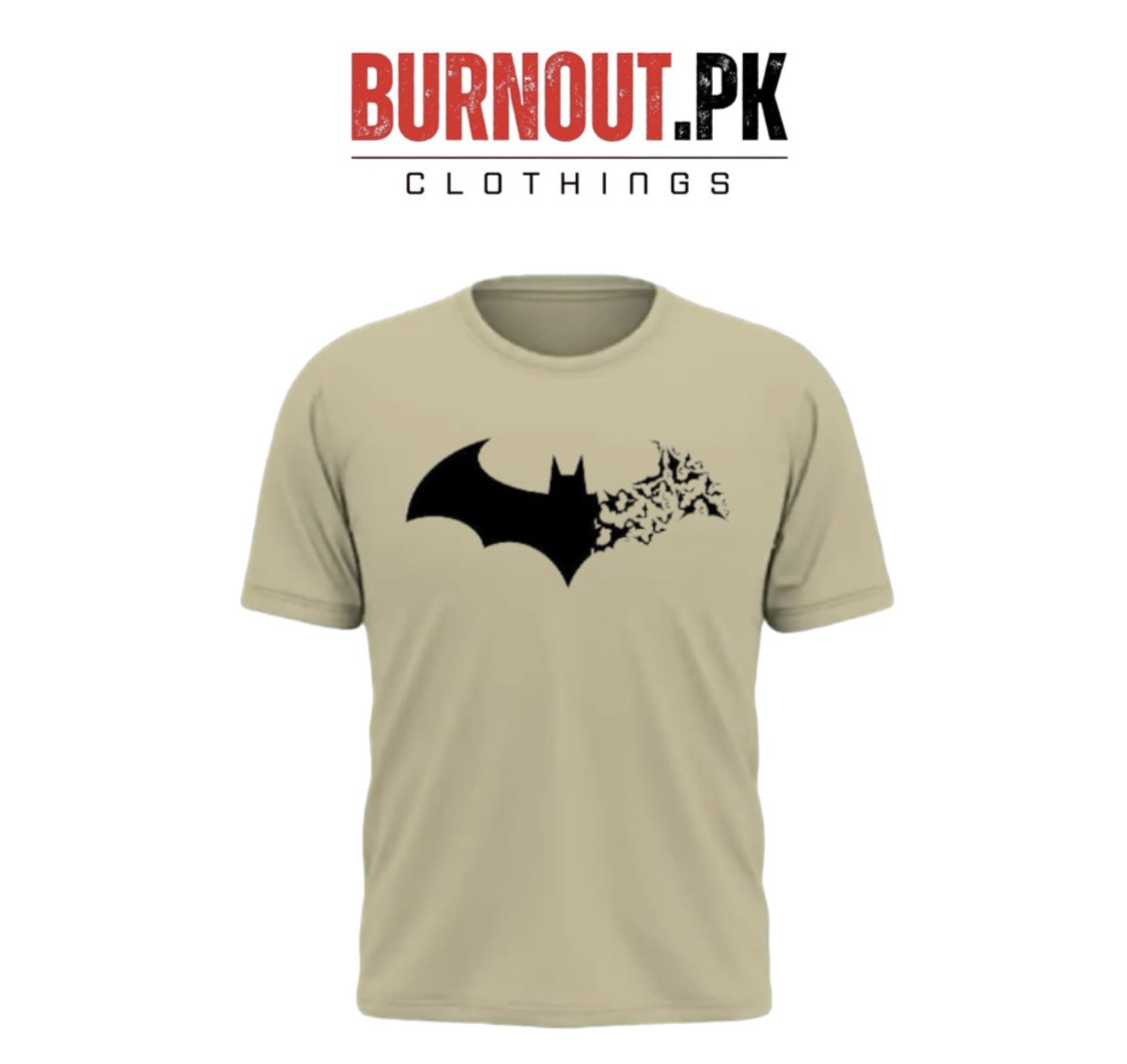 BURNOUT.PK NEW TRENDY SUMMER COLLECTION BATMAN PRINTED TSHIRTS FOR MENS AND WOMENS