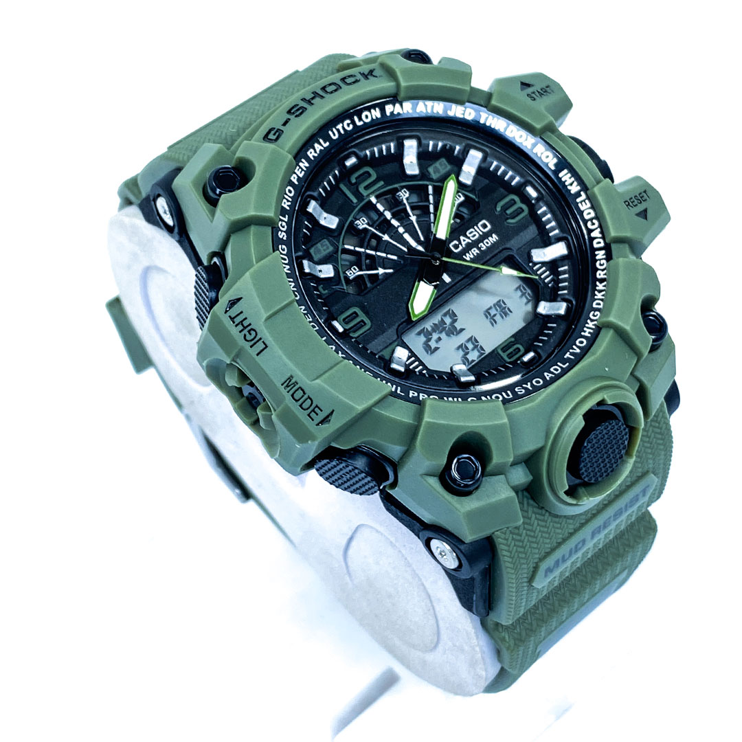 Mud Resistant Antimagnetic Dual Time Sports Watch Digital Display Water Resistant Sports Watch for Men